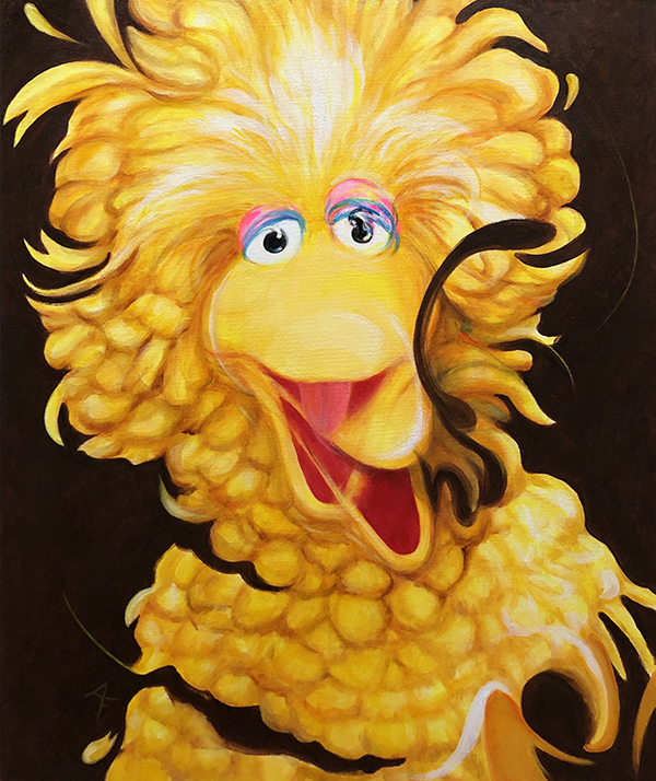 Big Bird既視感-大鳥_afsj_45.5x38cm_Acrylic On Canvas_2024 – V’Art Space