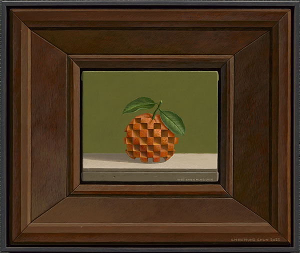 青雲畫廊_Hong-Cyun CHEN 陳宏群_Within V-Tangerine 回V –㗊_Acrylic on Canvas 壓克力顏料、畫布_45.5x38cm_2025 – Could Gallery – Employee