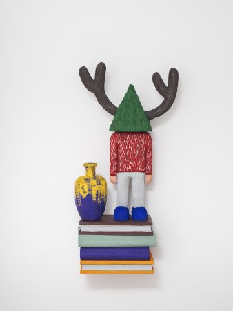 Gallery Baton_Yuichi Hirako_Wooden Wood 103_acrylic on wood_93 x 45 _ 28 cm_2025